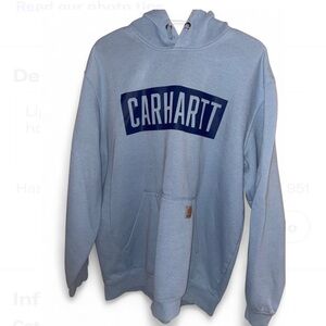 Carhartt Light Blue Hoodie for Men